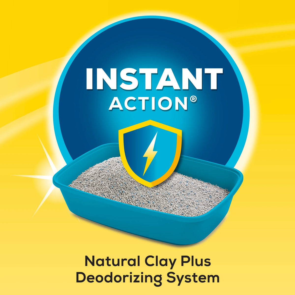 Purina Instant Action Floral Scented Clumping Cat Litter, 35 lb Pail