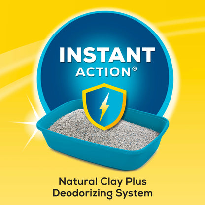Purina Instant Action Floral Scented Clumping Cat Litter, 35 lb Pail