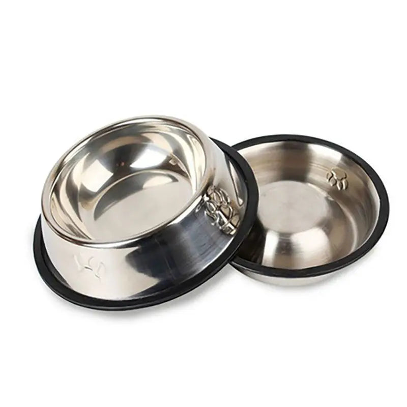 Stainless Steel Skidproof Pet Bowl Feeder - Anti-Ant Design for Dogs and Cats, Available in 6 Sizes