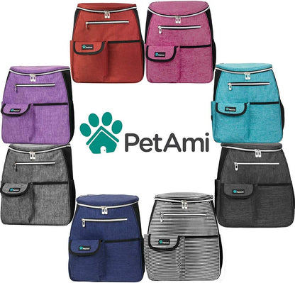 Airline-Approved 27L Dog Travel Backpack in Purple
