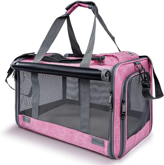 Soft-Sided Pet Carrier for Large and Medium Cats and Puppies