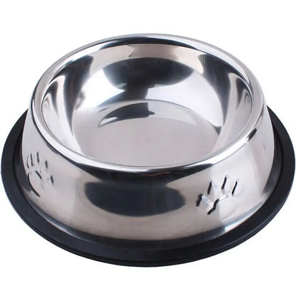 Stainless Steel Skidproof Pet Bowl Feeder - Anti-Ant Design for Dogs and Cats, Available in 6 Sizes